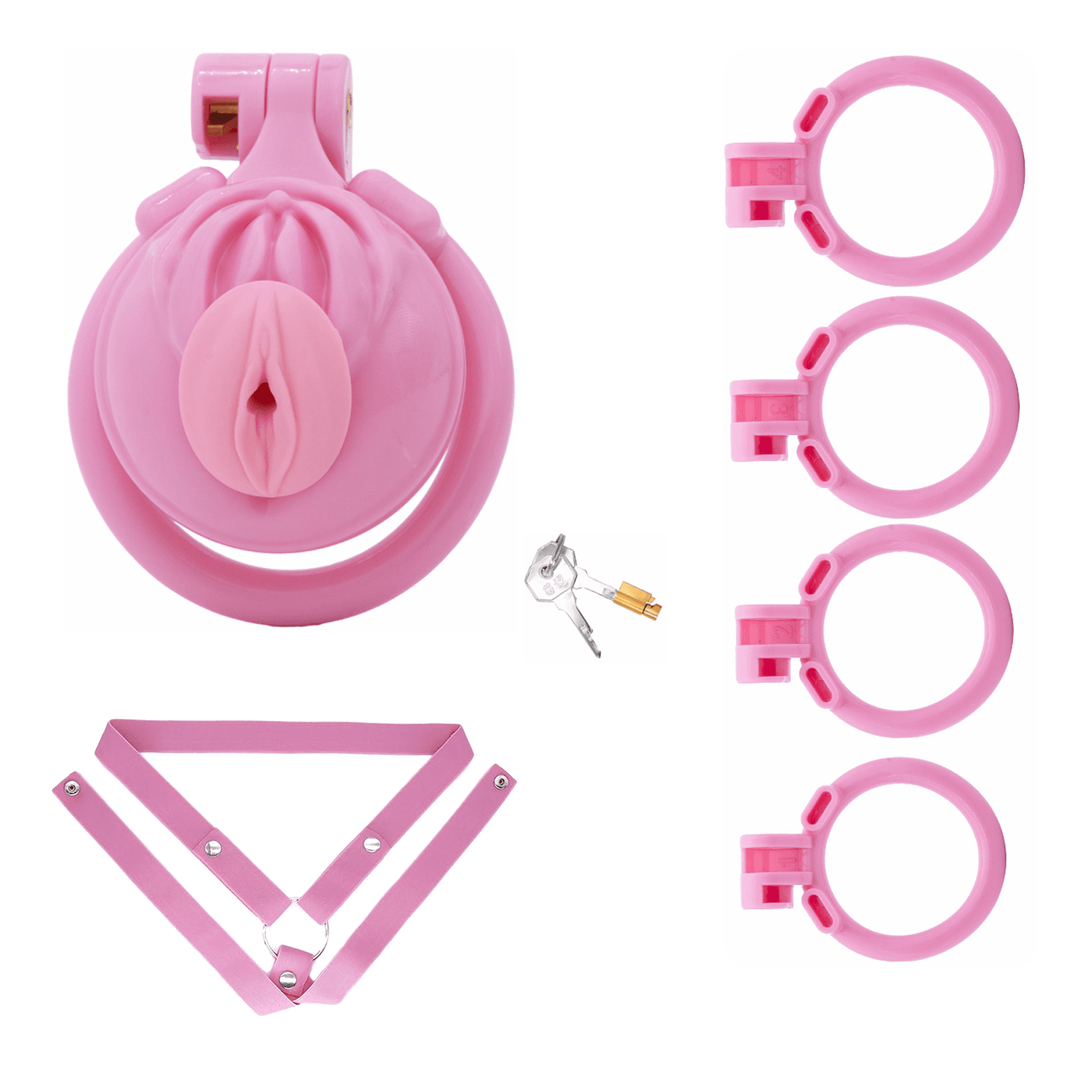 ZENZOONE device with support strap, four rings and keys